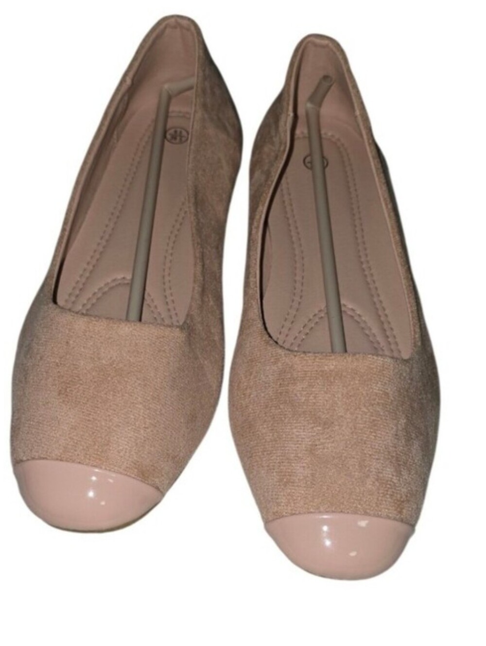 Women’s Taupe Suede Cap-Toe Flats
